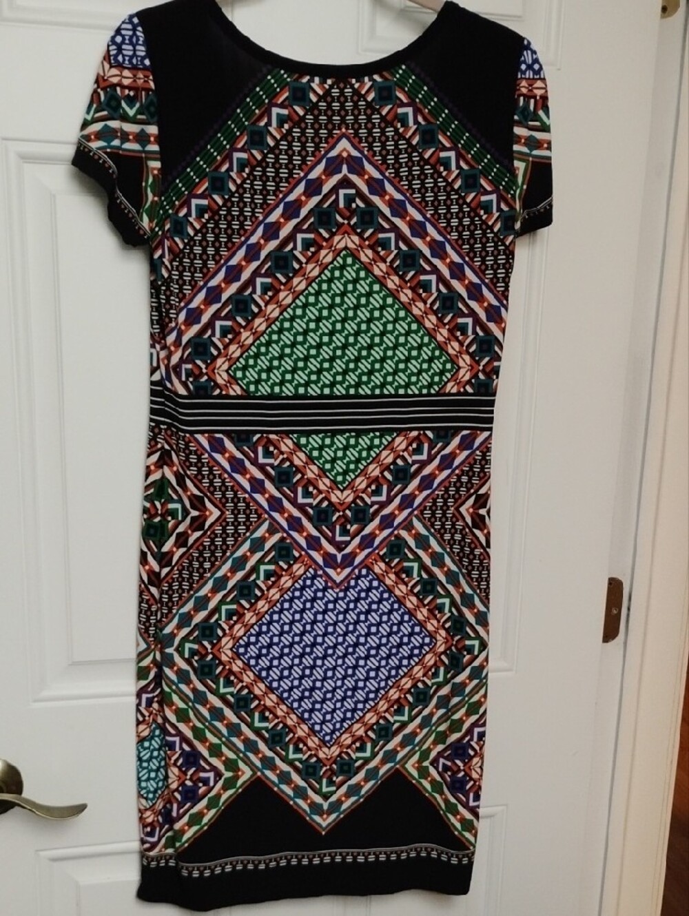 Calvin Klein Multi-Color Geometric Print Dress - Picture 2 of 6
